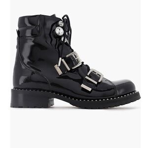 Sophia Webster Black Patent Ankle Boots